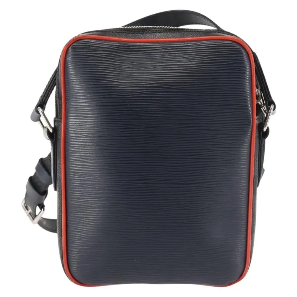 Louis Vuitton Epi Damier Graphite Danube PM Shoulder Bag Navy Blue